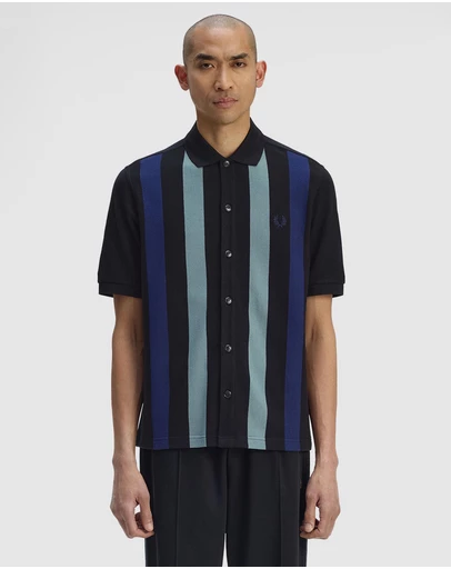 Fred Perry - Vertical Stripe Polo Shirt