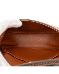 Pre-Loved by Azura Reborn - Pre-Loved Small Maillon Triomphe Jacquard and Calfskin Crecy Crossbody