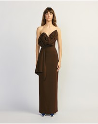 TOJHA - ANKIA DRESS - BROWN