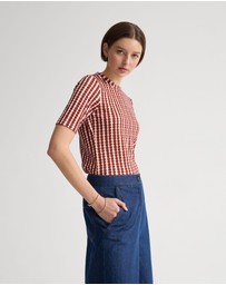 Oxford - Imogen Printed Jersey Top