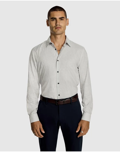 yd. - Nelson Geo Bamboo Slim Shirt