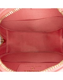 Pre-Loved by Azura Reborn - Pre-Loved CC Embossed Caviar Camellia Round Clutch With Chain