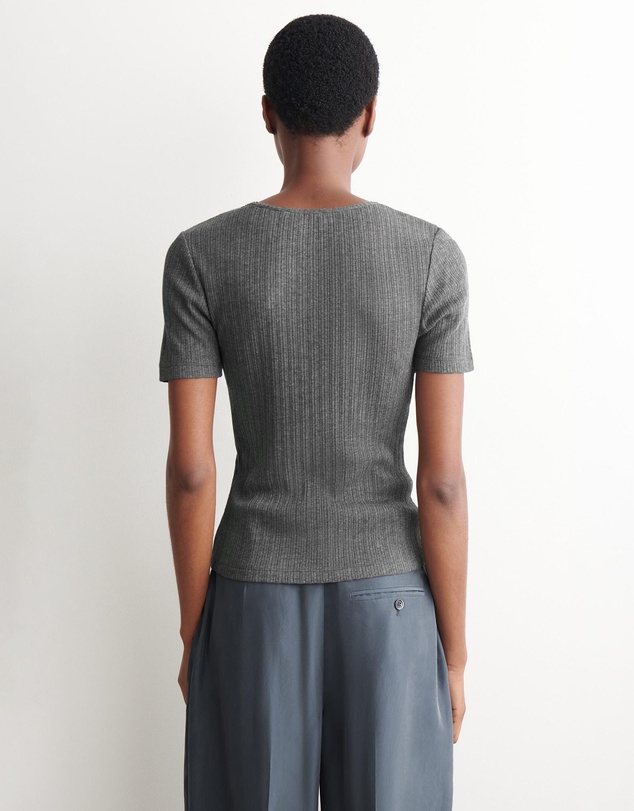 COS - Pointelle-Knit T-Shirt