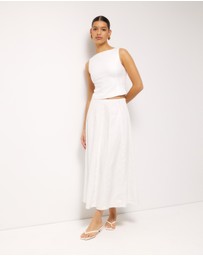 AERE - Bind Detail Full Skirt