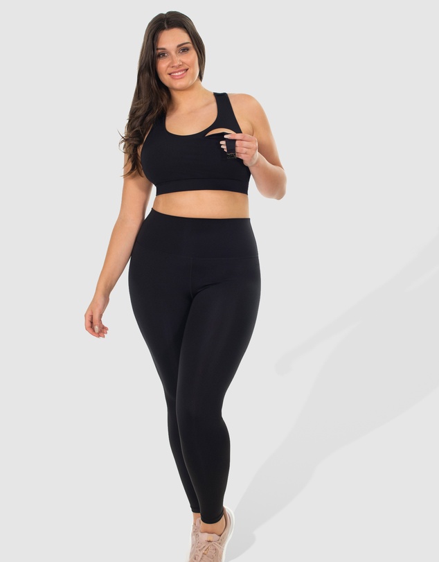 B Free Intimate Apparel - Maternity & Nursing Mesh Racer Back Sports Bra (B-C-D-DD-E) Cup