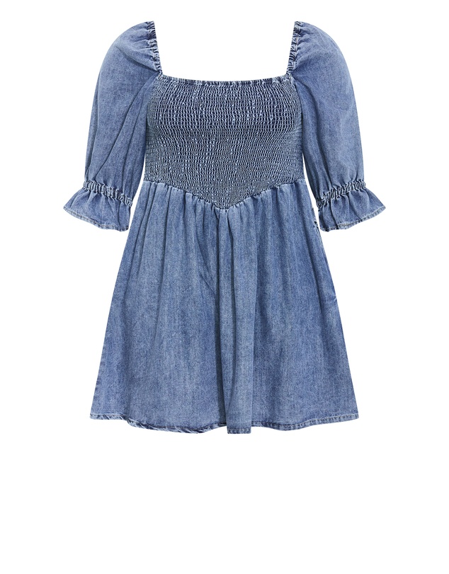 City Chic - Kaitlyn Denim Mini Dress