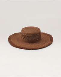 Helen Kaminski - Ivy Raffia Boater Hat