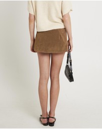 Alice In The Eve - Suki Suede Mini Skirt