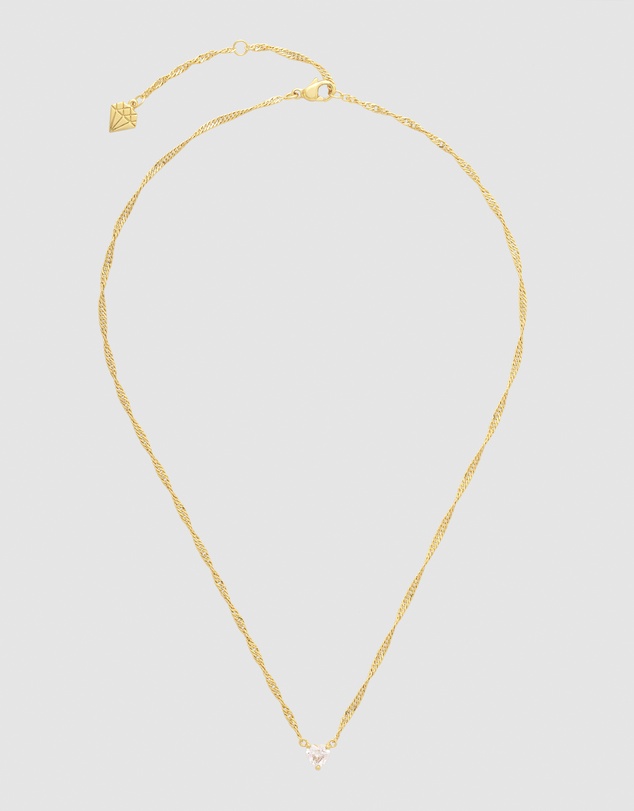 Wanderlust + Co - Heart Gold Necklace