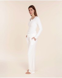 Gingerlilly - Lille Ribbed Long Sleeve Henley Top
