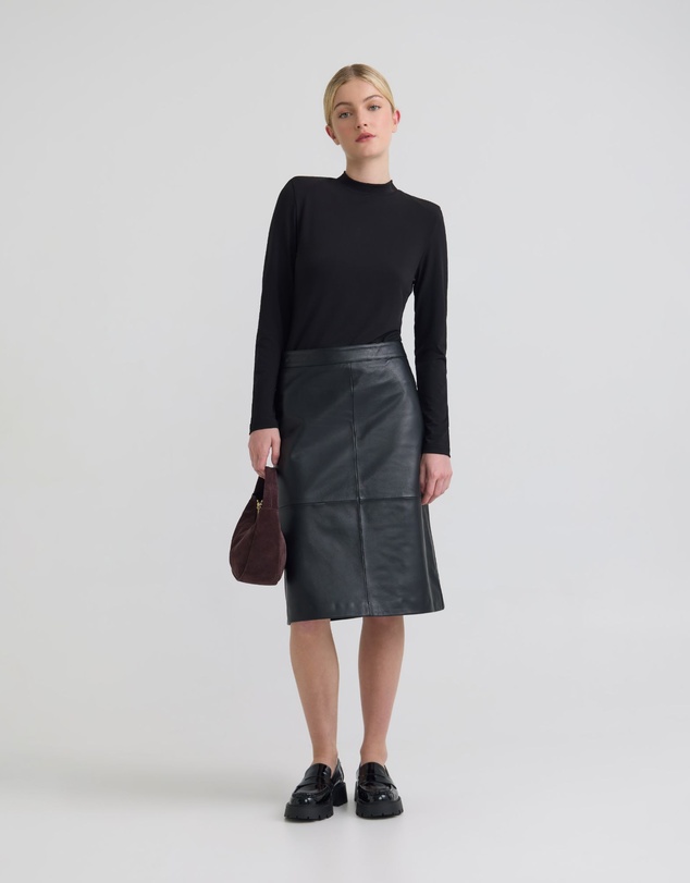 Oxford - Nina Nappa Leather Skirt