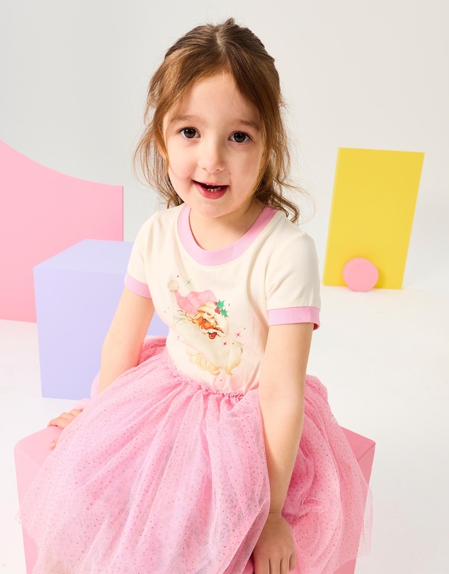 Rock Your Kid - Christmas Ringer Dress - Kids