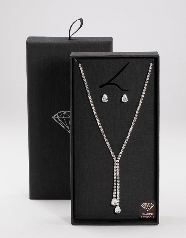 Lovisa - Silver Cup Chain Y-Neck Jewellery Set