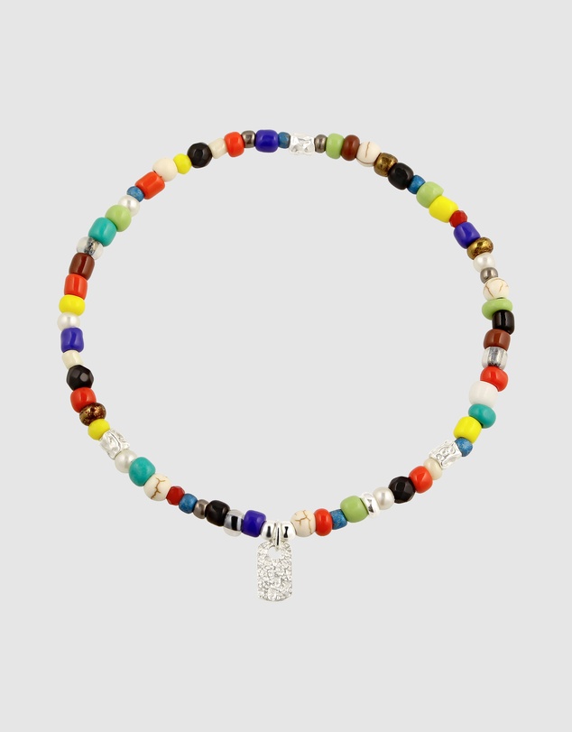 Kuzzoi - ICONIC EXCLUSIVE - Mixed Bead Bracelet with Sterling Silver Elements