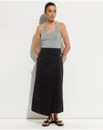 Calli - Tara Midi Twill Skirt