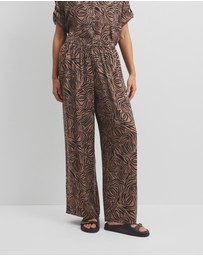 Country Road - Print Pull On Cupro Pant
