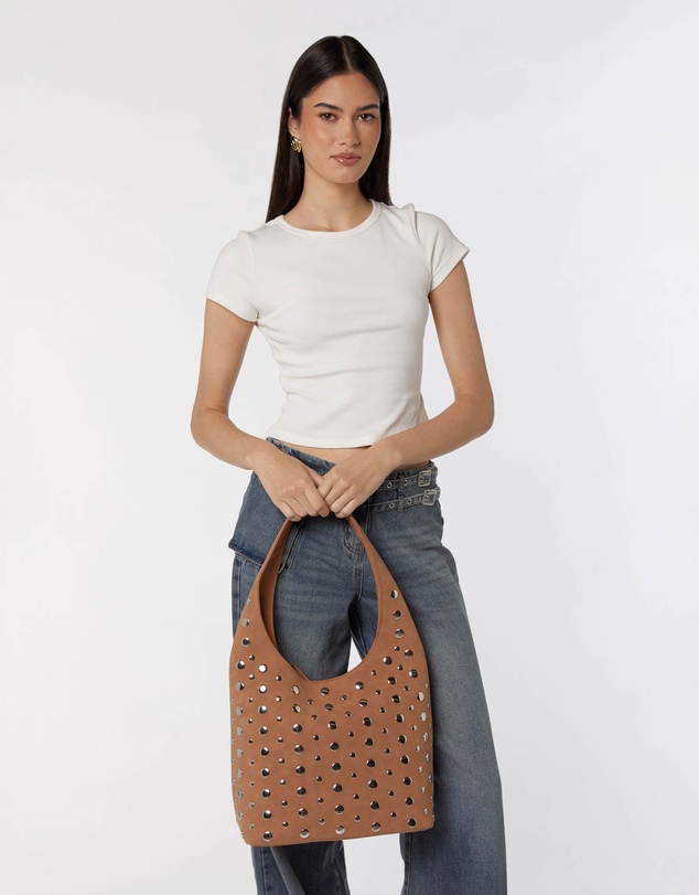 PETA AND JAIN - Yoko Studded Hobo Bag