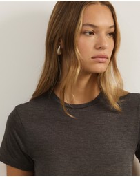 Atmos&Here - Wool Blend Short Sleeve T-Shirt