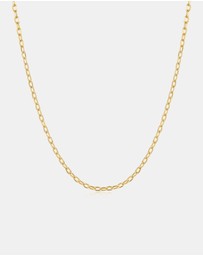 Ania Haie - Gold Rectangle Link Chain Necklace