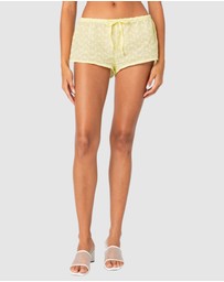 EDIKTED - Cayenne Eyelet Micro Shorts
