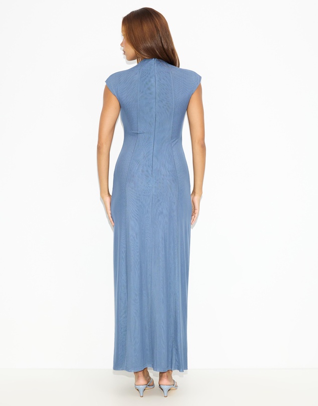 Dazie - Premiere Mesh Cap Sleeve Maxi Dress