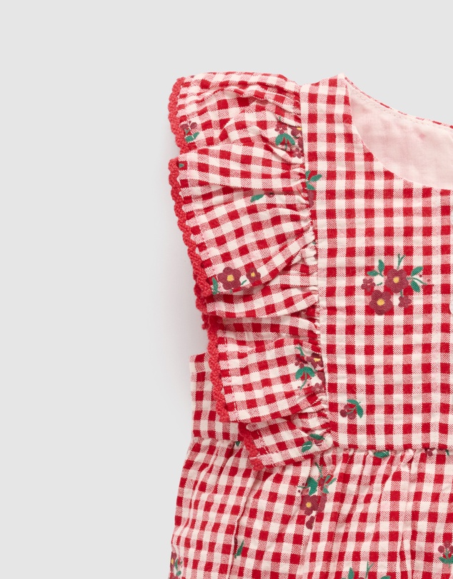 Purebaby - Ruffle Romper-Kids-Babies