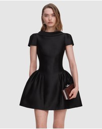 Self Portrait - Taffeta Collared Mini Dress