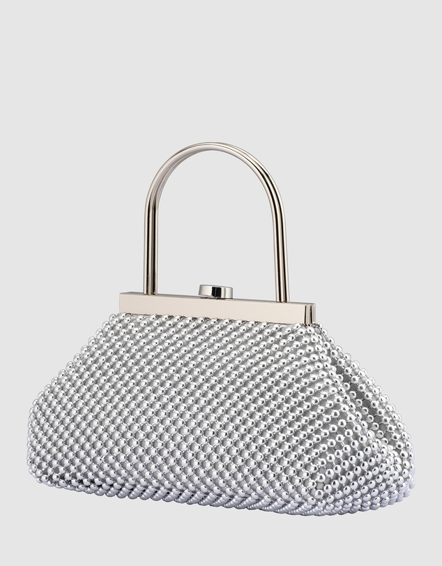 Olga Berg - Mimi Ball Mesh Frame Bag