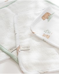 Living Textiles - 3 Pack Organic Wash Cloths - Australiana