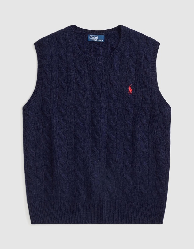 Polo Ralph Lauren - Cable-Knit Wool-Cashmere Sweater Vest