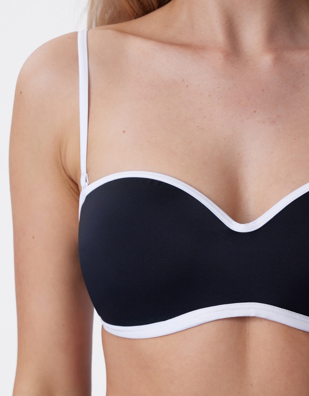 Bras N Things - Skye Wirefree Balconette Bikini Top - Black
