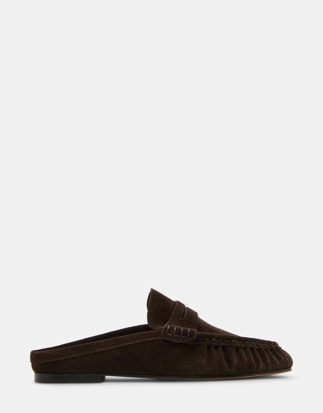 Steve Madden - Rafe Chocolate Brown Suede Loafers
