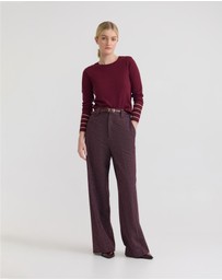Oxford - Raven Metallic Stripe Knit