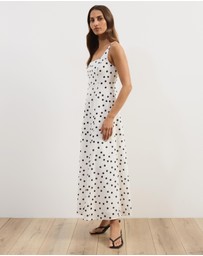 Atmos&Here - Pippa Sleeveless Linen Blend Midi Dress