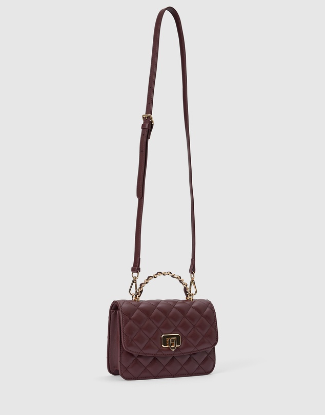Forever New - Azalea Quilt Metal Top Handle Bag