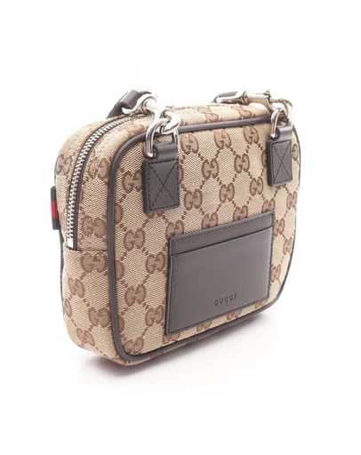 Pre-Loved by Azura Reborn - Pre-Loved Mini GG Canvas Web Crossbody