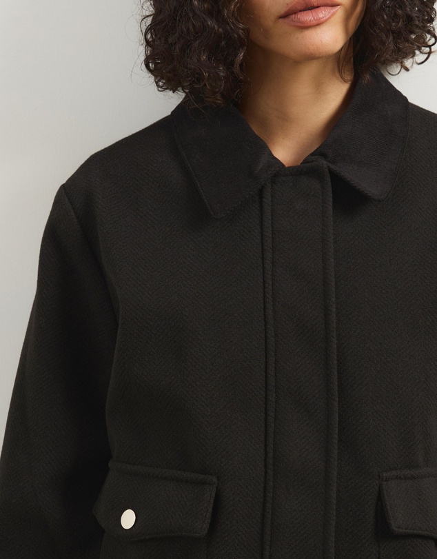 Atmos&Here - Juliet Herringbone Bomber Jacket