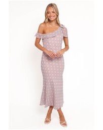 Petal & Pup - Celestine Maxi Dress - Lavender Polka Dot