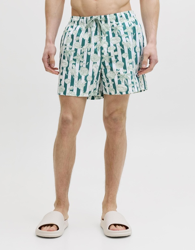 Jack & Jones - Jpstmaui Vibes Novelty Aop Swim Shorts SN