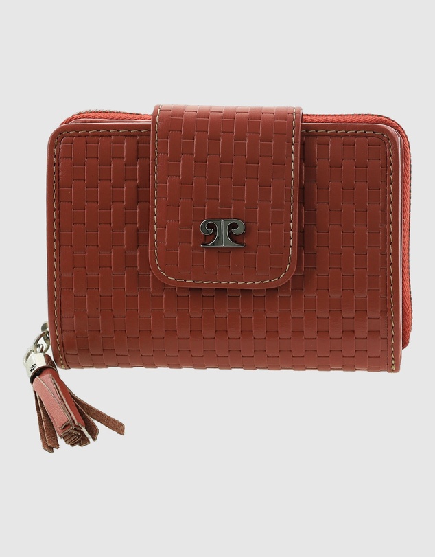 Pierre Cardin - Woven Leather Zip-Around Bi-Fold Wallet with RFID