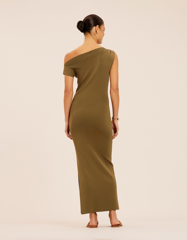 AERE - Lyra Draped Knit Dress