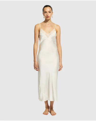 GINIA - Silk Lace Slip