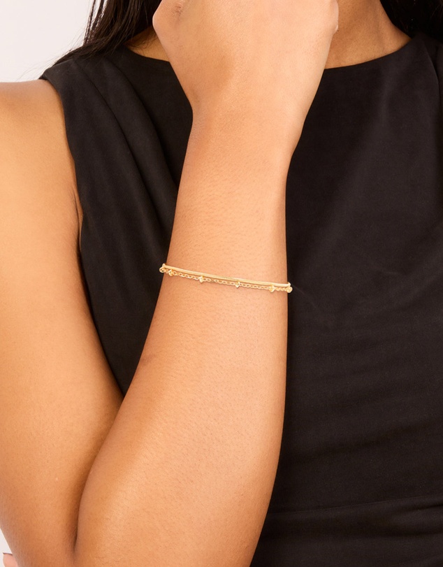 Lovisa - Gold Plated Ball Layered Bracelet