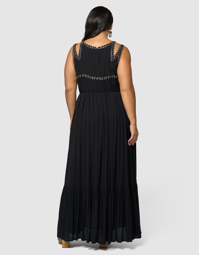 The Poetic Gypsy - Azura Embellished Maxi Dress