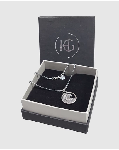 Haze & Glory - ICONIC EXCLUSIVE - Turn The Tide Necklace in Oxidised 925 Silver