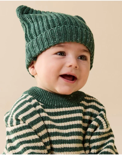 Wilson & Frenchy - Organic Knitted Bear Hat - Babies
