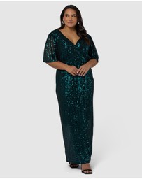Pink Dusk by Curve Project - Lure Sequin Maxi Dress
