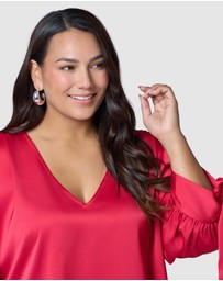 Pink Dusk by Curve Project - Charmed Blouse