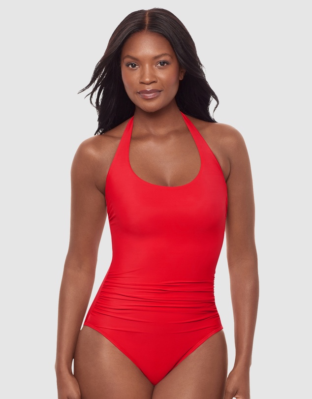 Miraclesuit Swimwear  - Rock Solid Utopia Wired Halter One-Piece Shaping Swimsuit