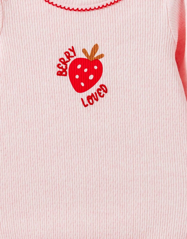 Cotton On Kids - Organic Pointelle Long Sleeve Bubbysuit